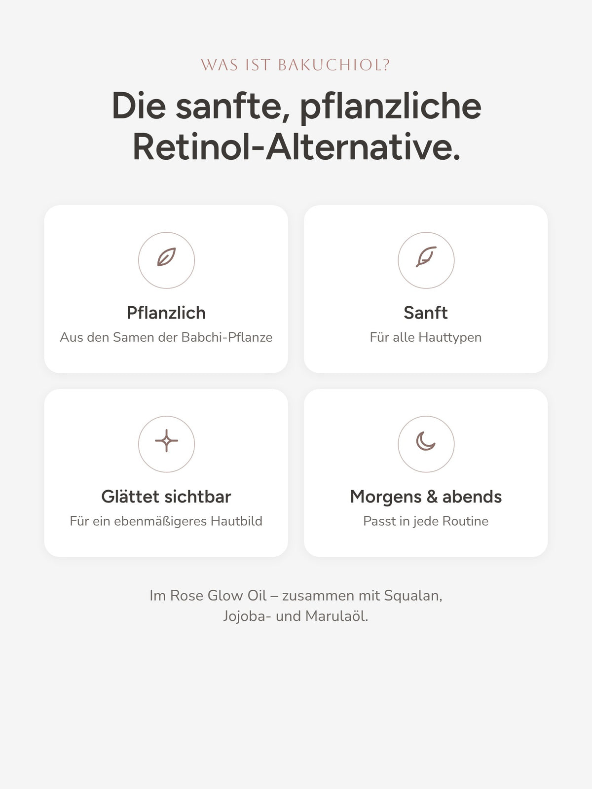 ROSE GLOW OIL – Bakuchiol Gesichtsöl
